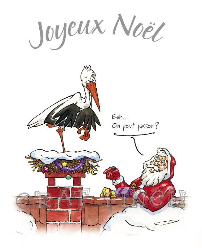 Cigogne Noël 01